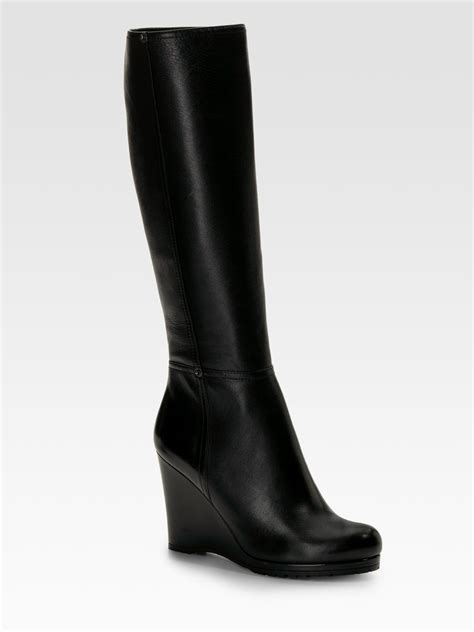 prada womens wedge boots|Prada female boots.